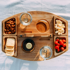 Mesa De Picnic De Madera Con Bandeja Para Servir - Portátil