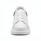 Zapatillas Deportivas Blancas Lisas con Cordones para Mujer - Brunch de Fin de Semana
