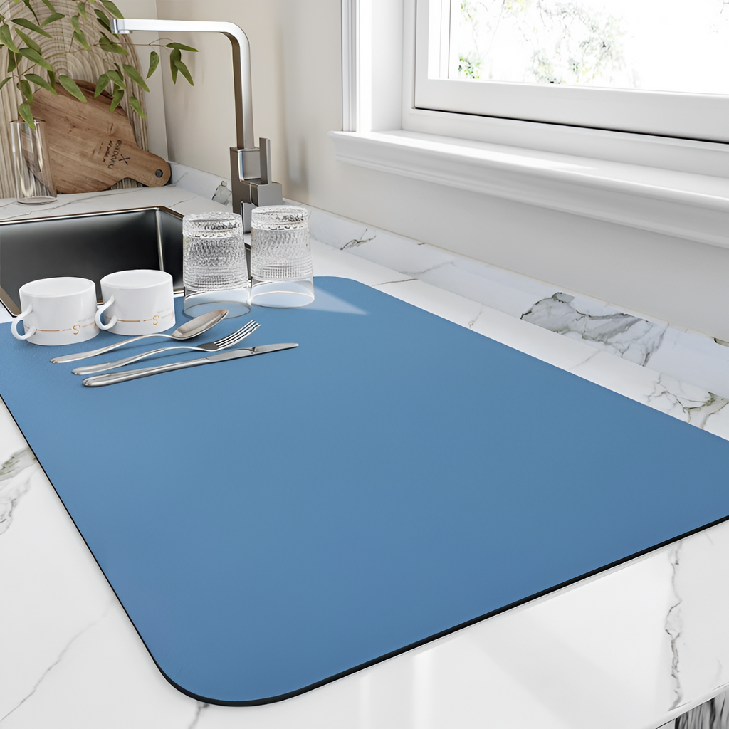 Alfombrilla absorbente para la cocina – Moderna y de secado rápido