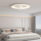 Lámpara Minimalista Con Ventilador De Techo Regulable - Montaje Empotrado