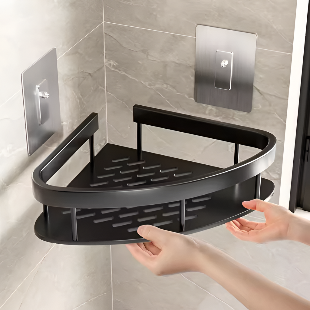 Organizador de Esquina - Estante de Pared Adhesivo