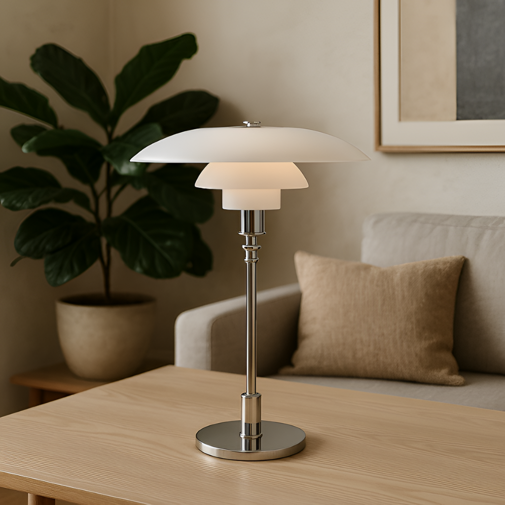 Lámpara de Mesa Modernista - Iluminación Ambiental para Salón