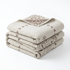 Manta Con Estampado Artístico Mandala | Algodón Reversible