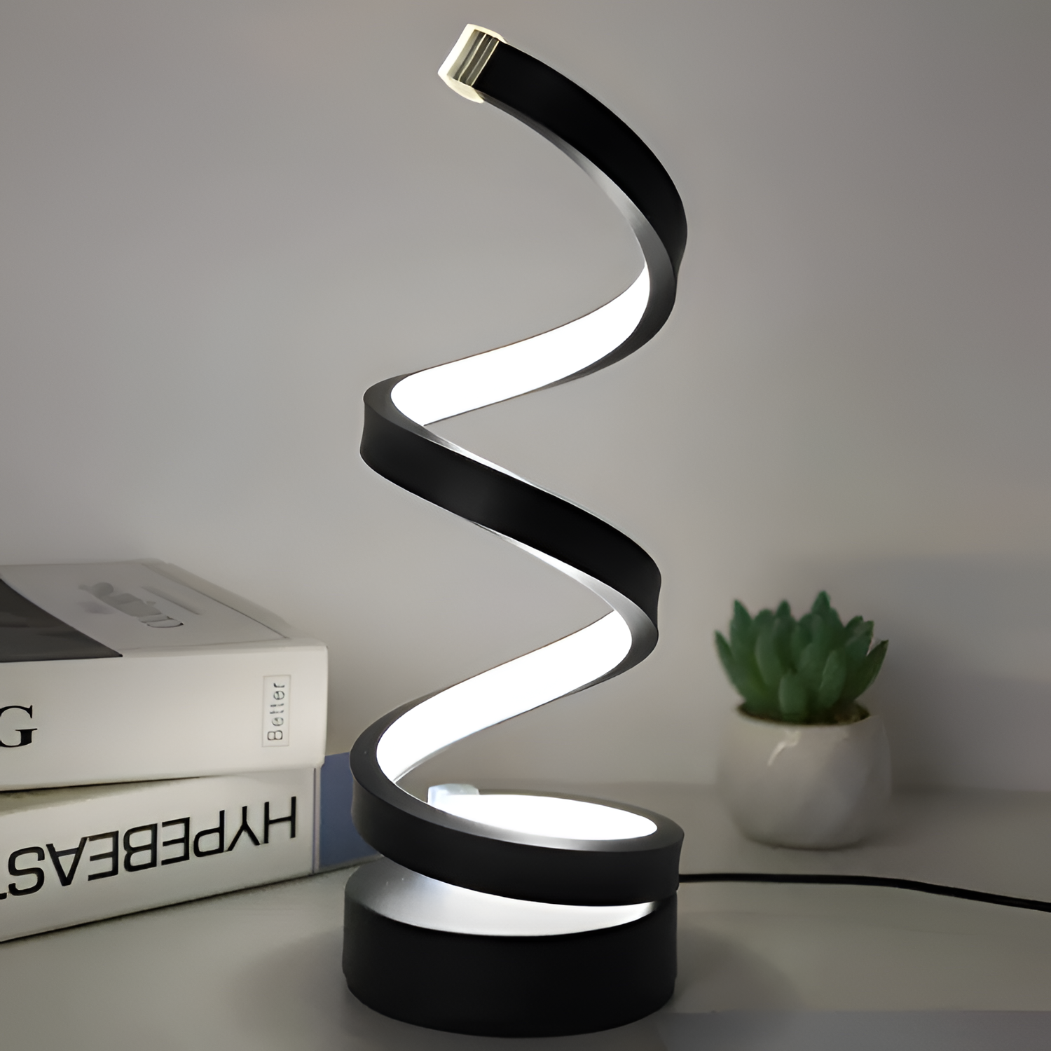 Lámpara Espiral Atenuable Minimalista - Cableada