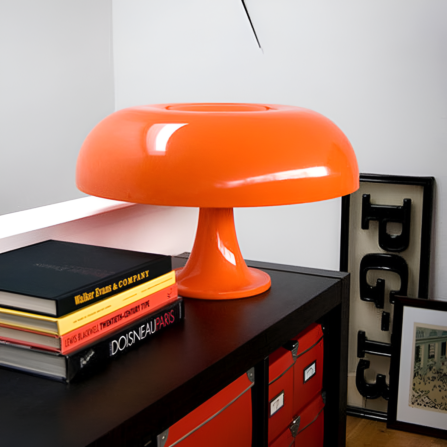 Lámpara de Mesa Champiñón Retro Minimalista - Portátil