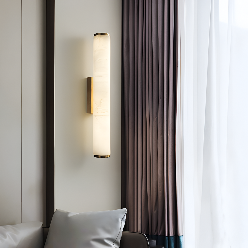 Aplique de Pared de Alabastro Minimalista - Lineal