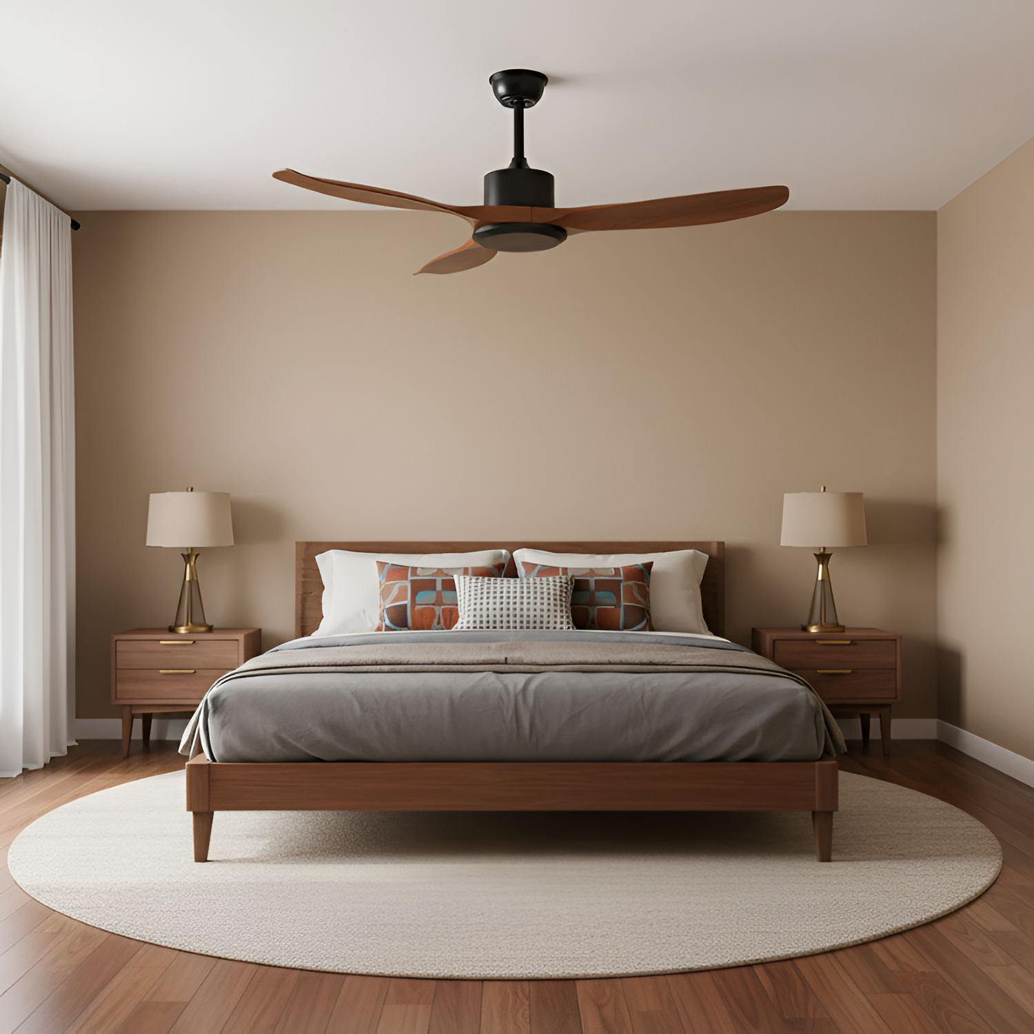 Ventilador Techo TresAspas Minimalista - Regulable
