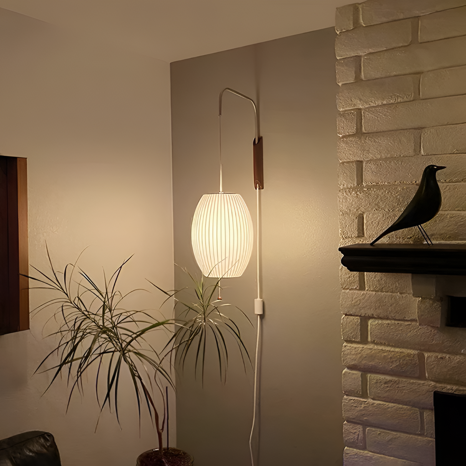 Aplique Pared Minimalista Mid-Century - Brazo Móvil
