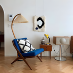 Lámpara de Pie de Arco Minimalista - Plisada