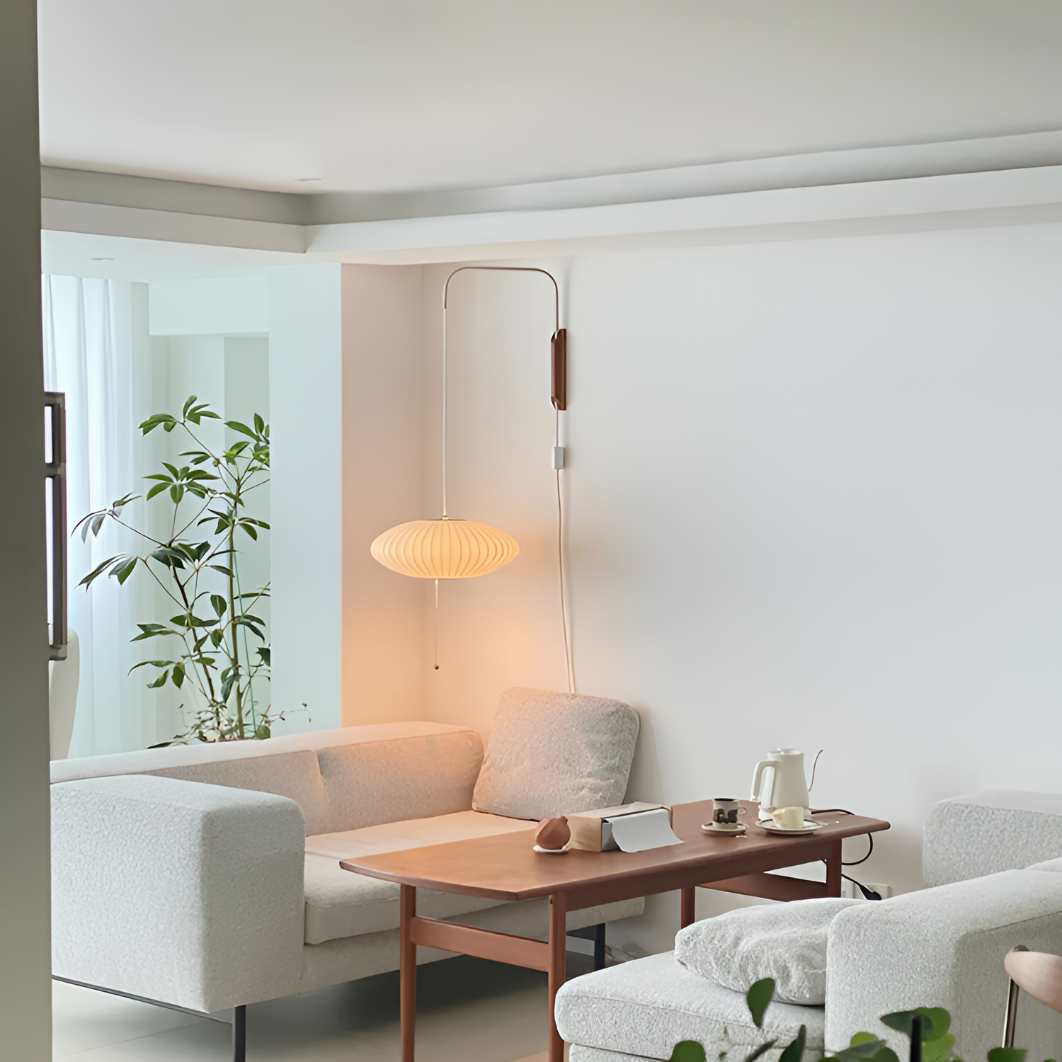 Aplique Pared Minimalista Mid-Century - Brazo Móvil