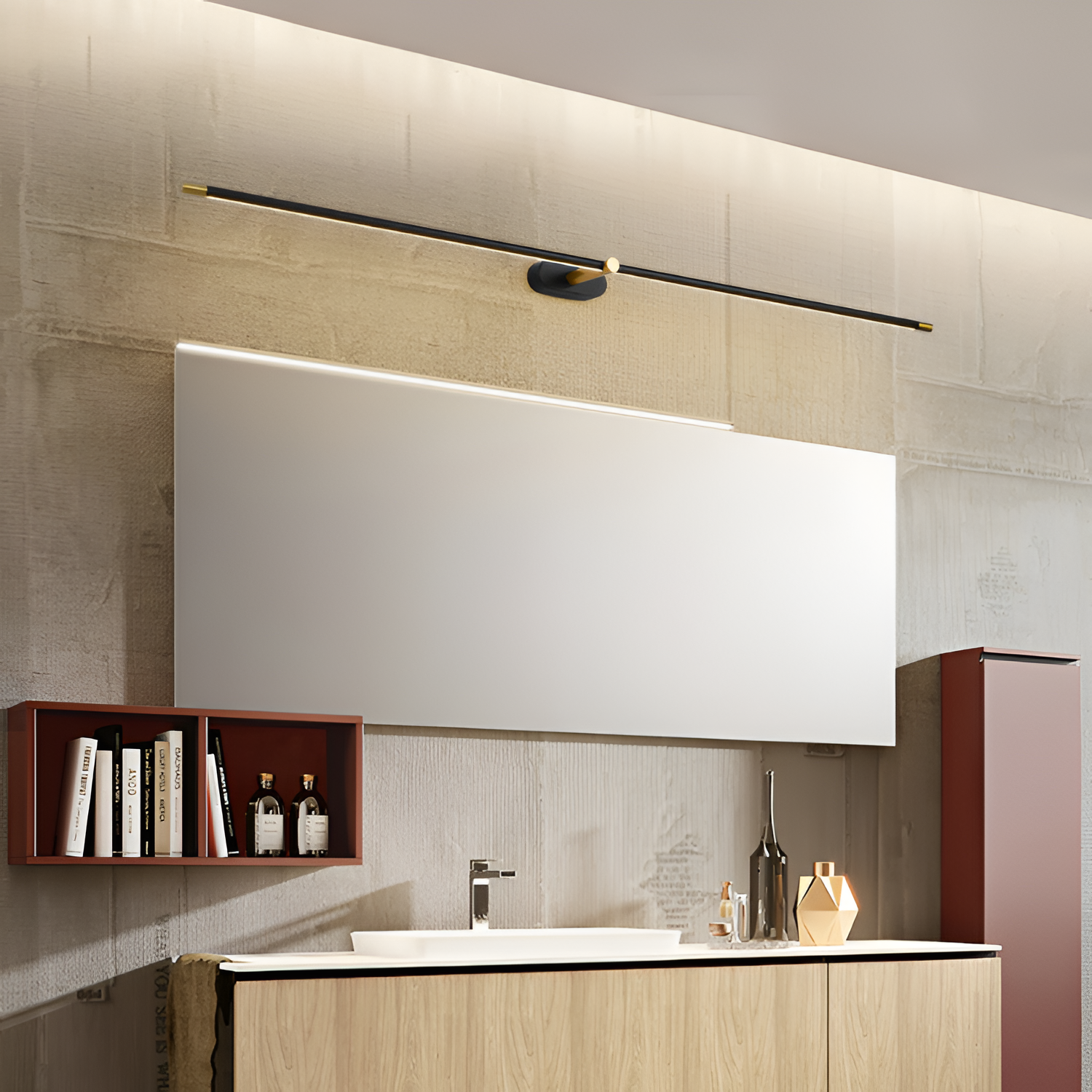 Lámpara Lineal de Pared - Giratoria