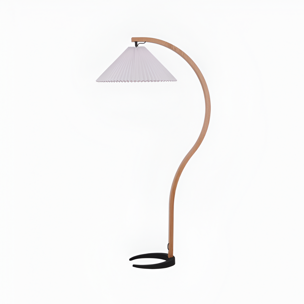 Lámpara de Pie de Arco Minimalista - Plisada