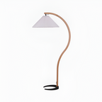 Lámpara de Pie de Arco Minimalista - Plisada
