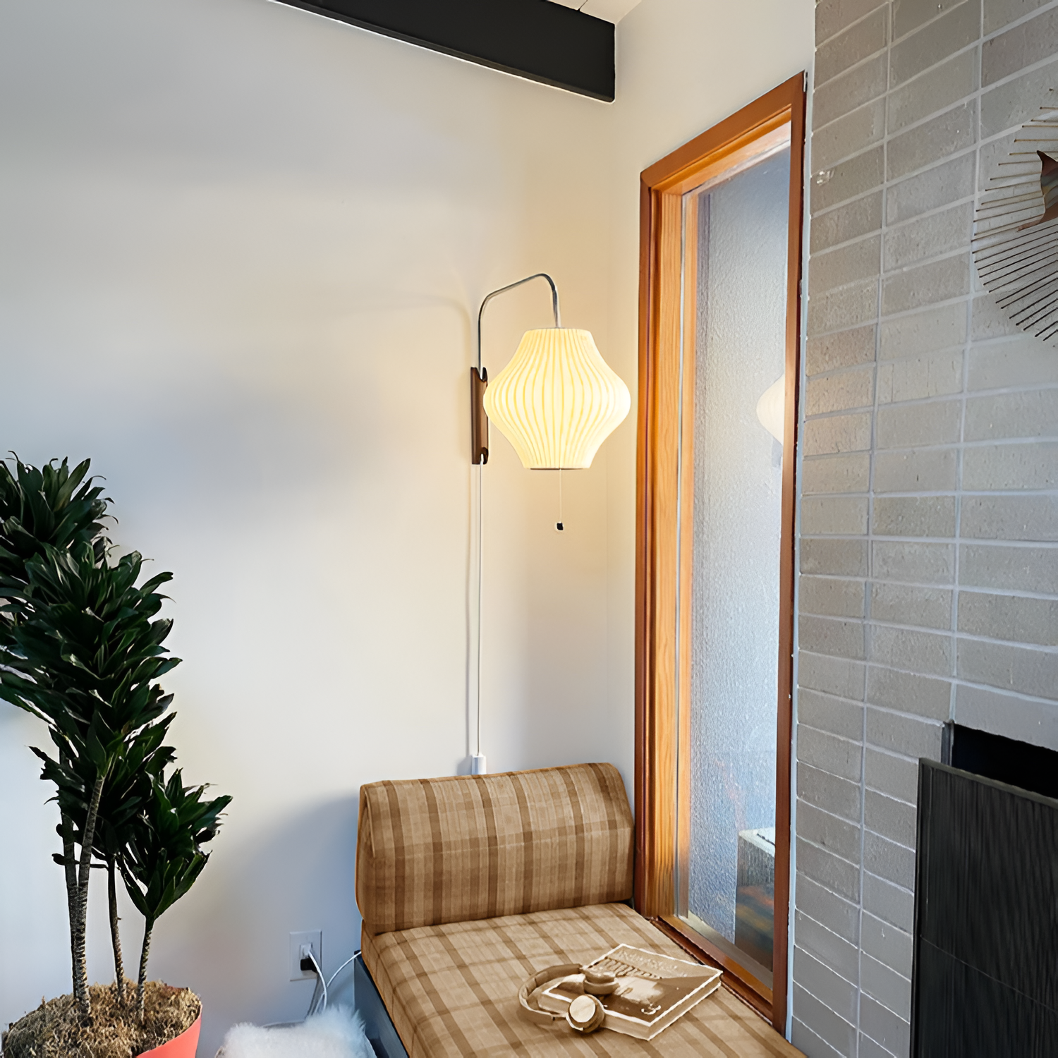 Aplique Pared Minimalista Mid-Century - Brazo Móvil