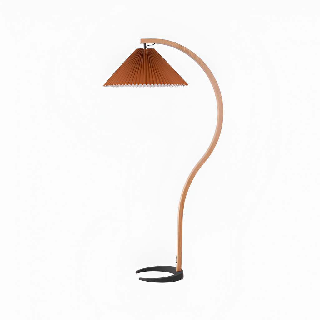 Lámpara de Pie de Arco Minimalista - Plisada