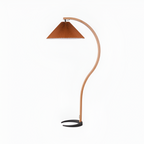 Lámpara de Pie de Arco Minimalista - Plisada