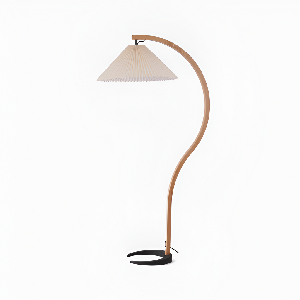 Lámpara de Pie de Arco Minimalista - Plisada