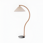 Lámpara de Pie de Arco Minimalista - Plisada