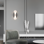Aplique de Pared Alargado Minimalista - Alabastro