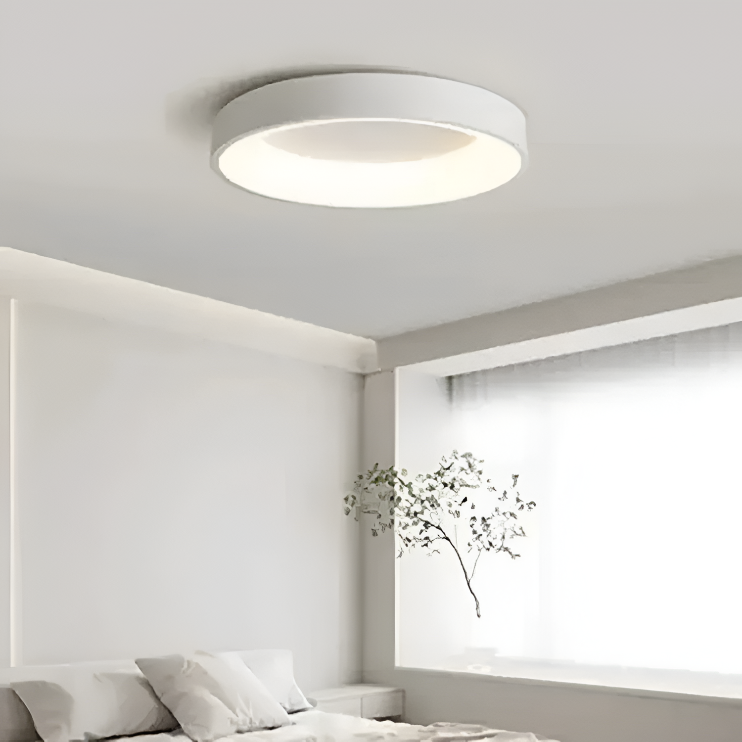 Lámpara LED Circular Nórdica - Techo Interior Minimalista