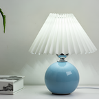 Lámpara Mesa Cerámica Minimalista - Plisada