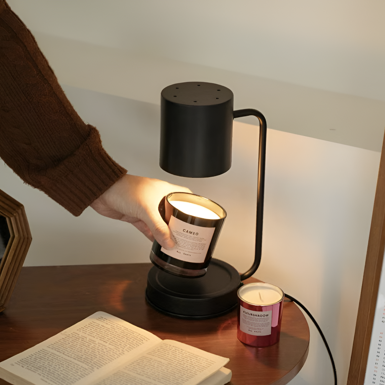 Lámpara Calentadora de Velas - Estilo Nórdico