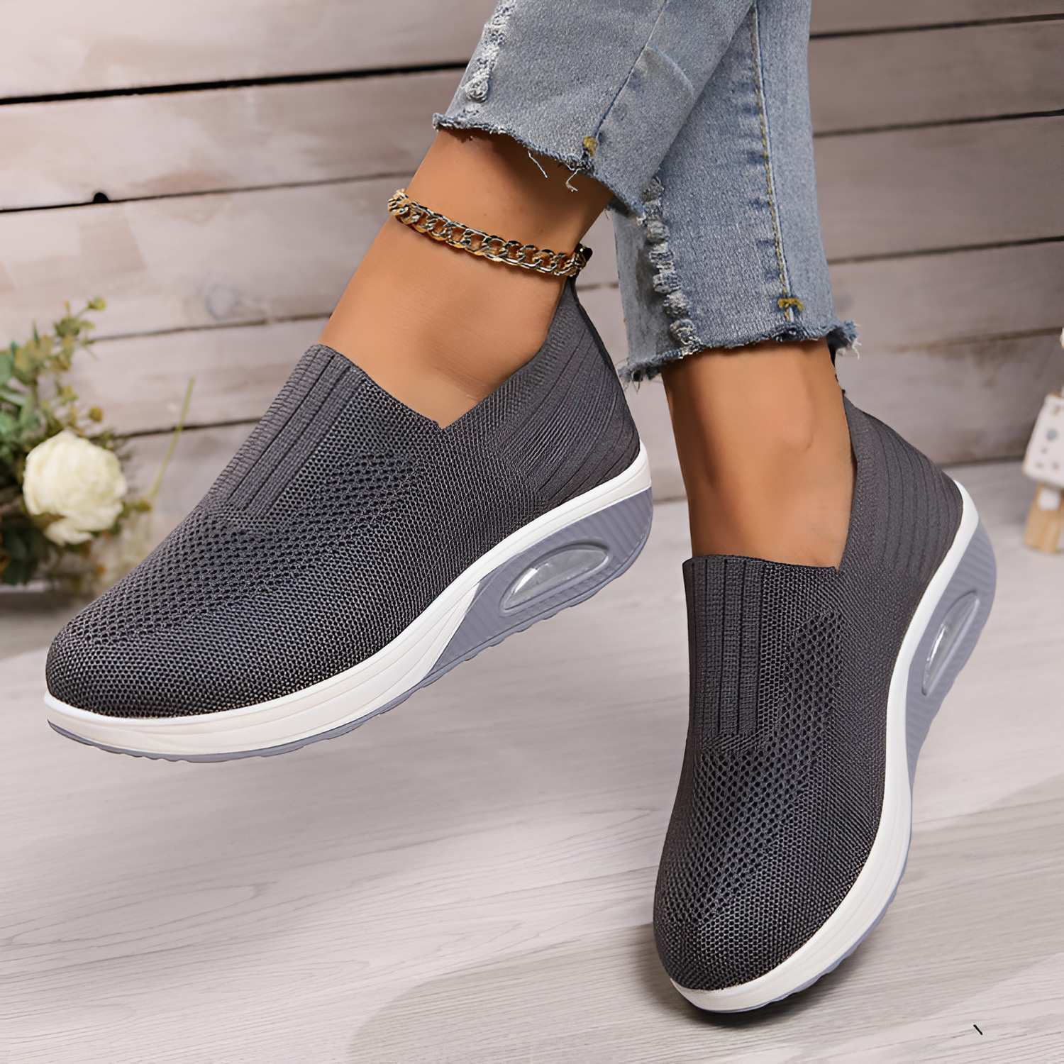 Zapatillas Slip-On para Mujer - Brunch de Fin de Semana