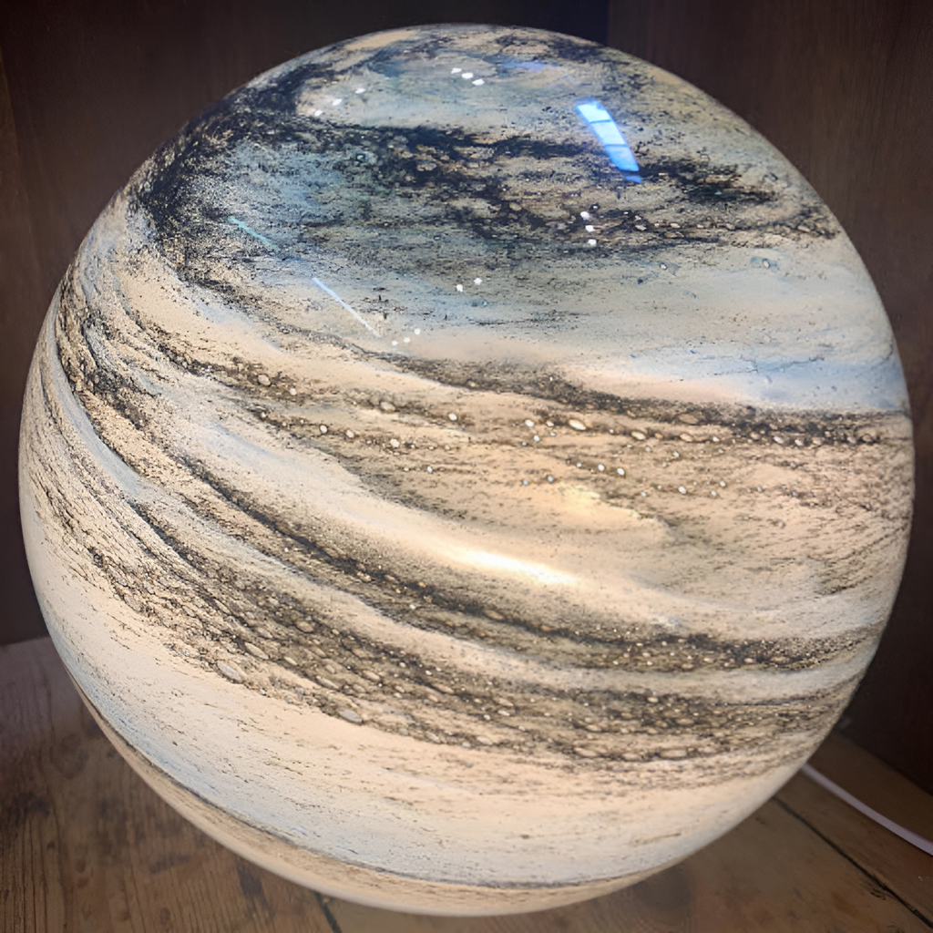 Lámpara de Mesa Celestial de Vidrio Soplado - Cableada