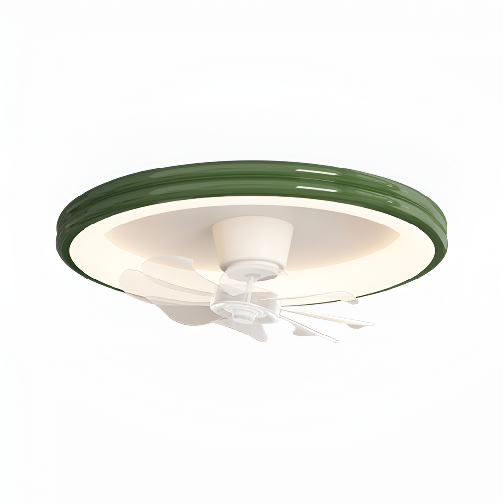 Lámpara Minimalista Con Ventilador De Techo Regulable - Montaje Empotrado