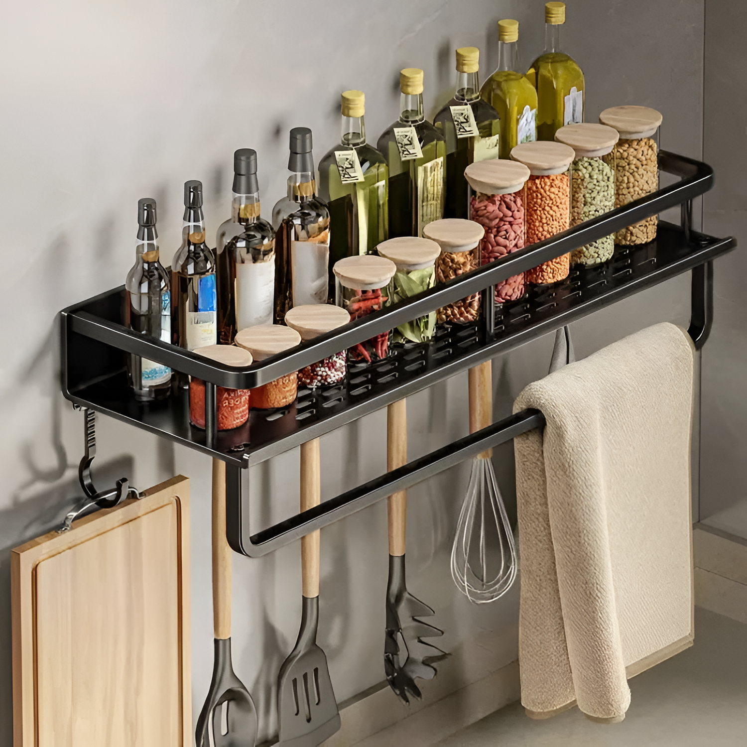 Estante Organizador De Pared Minimalista - Ranurado