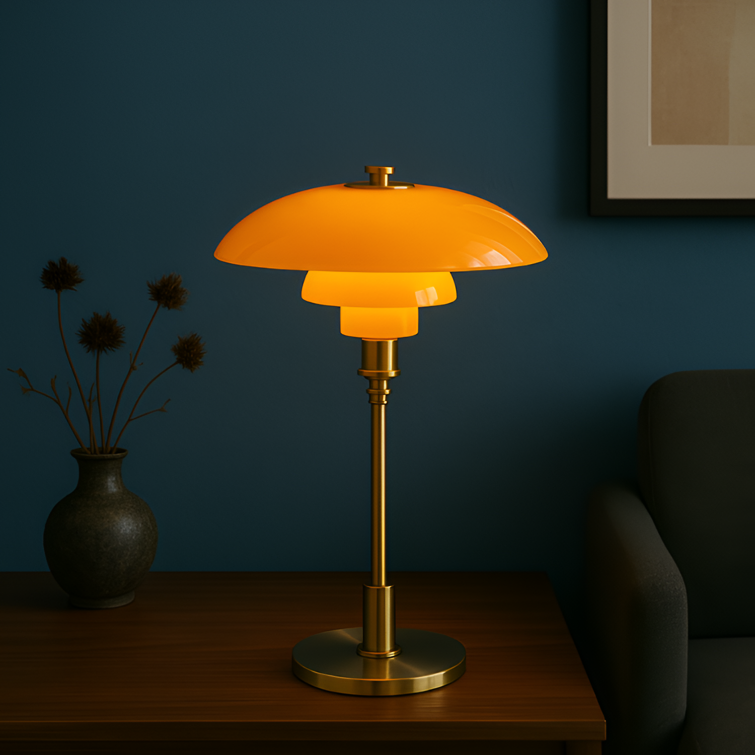 Lámpara de Mesa Modernista - Iluminación Ambiental para Salón