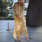 Vestido Largo Holgado Con Estampado Gráfico Para Mujer - Invitado a Una Boda