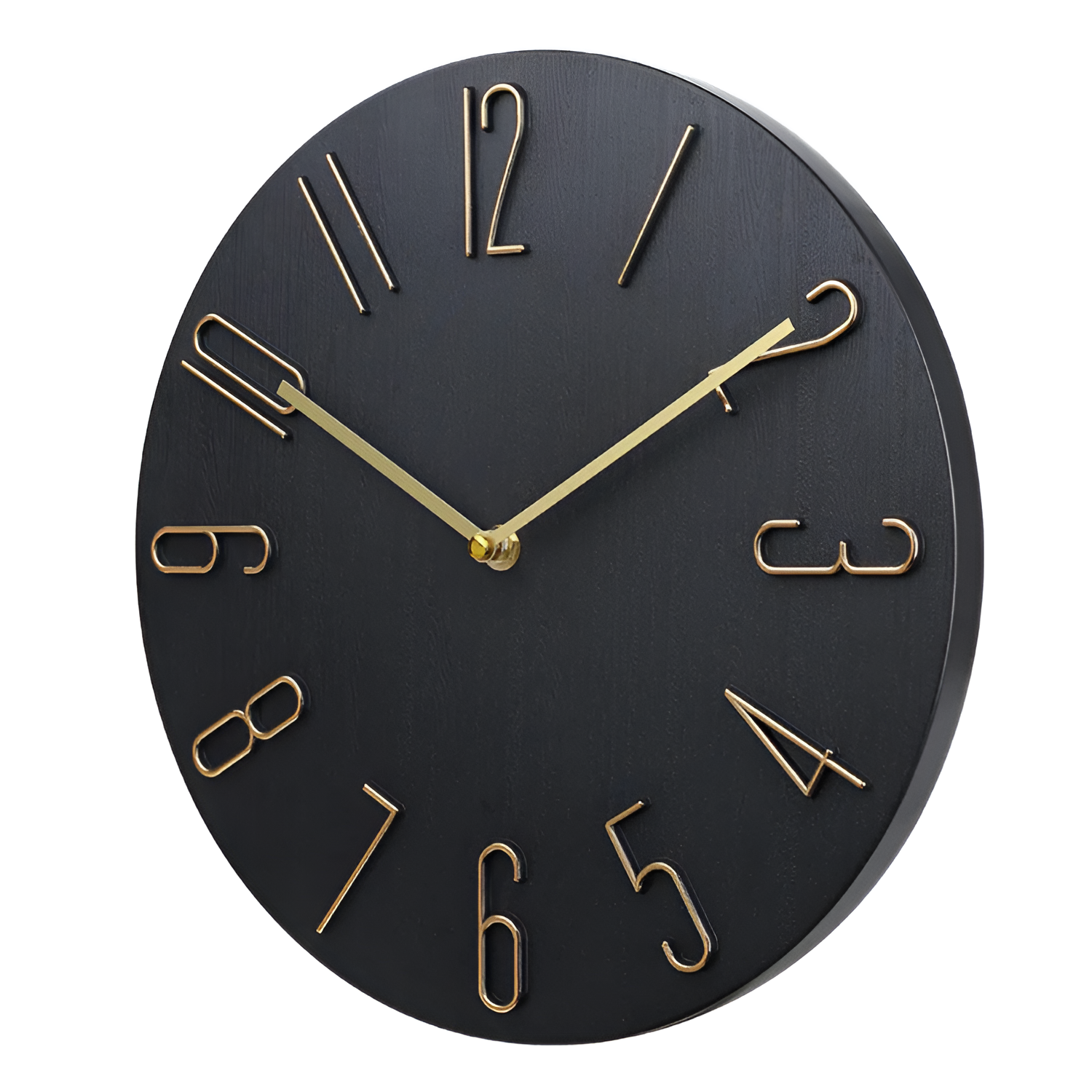 Reloj de Pared Minimalista de Números de Alambre - Silencioso