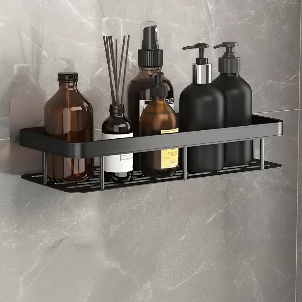 Caddy de Pared Adhesivo Minimalista - Ahorro de Espacio