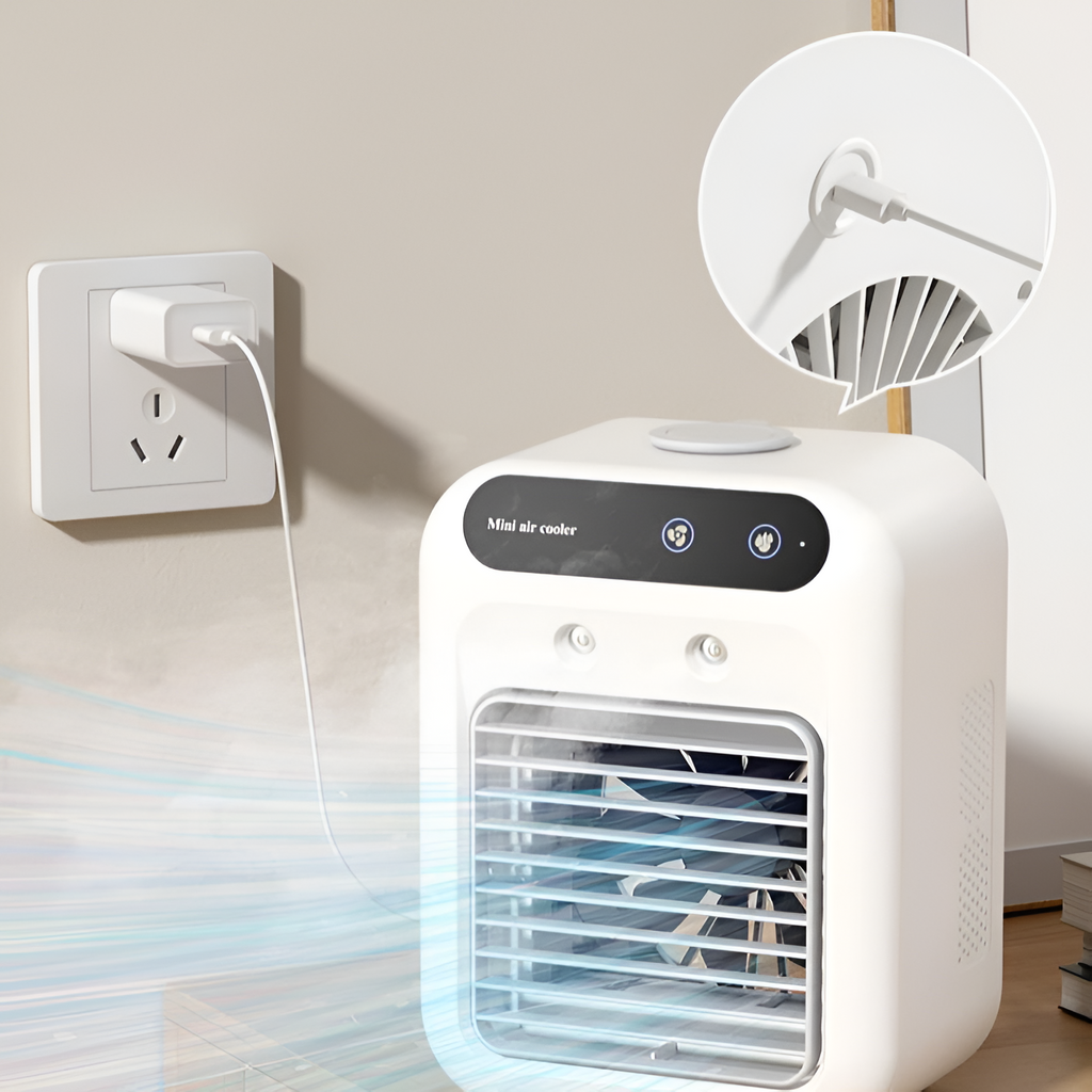 Enfriador de Aire de Escritorio Minimalista - Ajustable