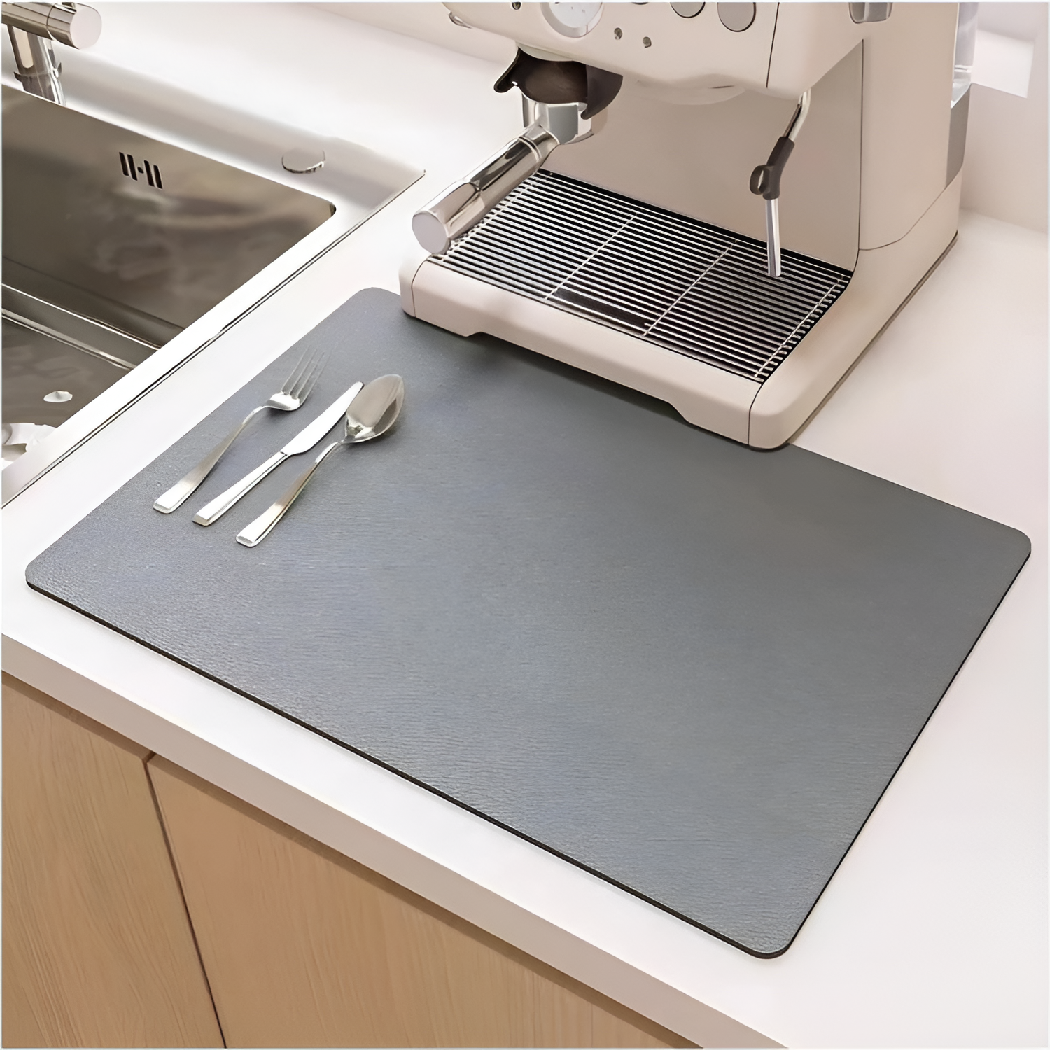Alfombrilla absorbente para la cocina – Moderna y de secado rápido