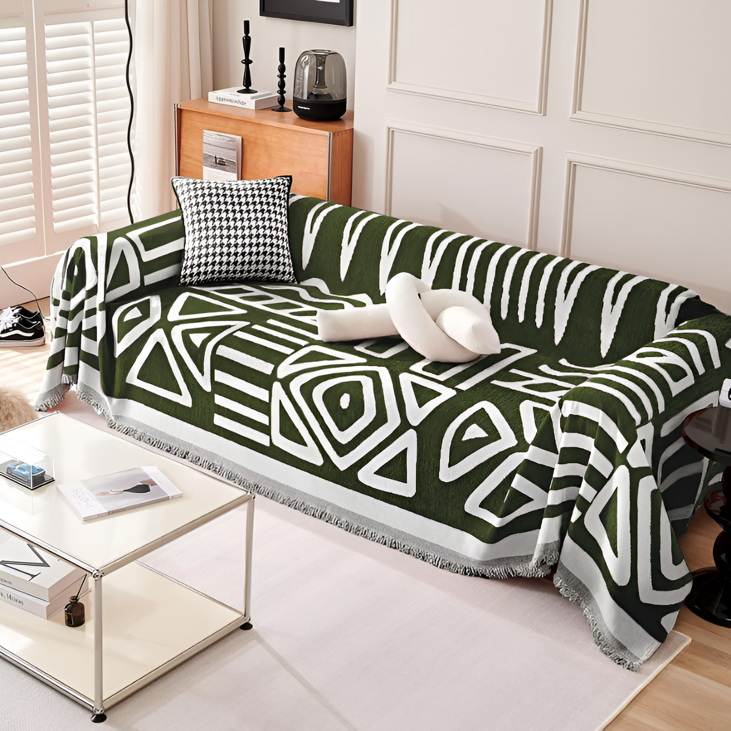 Manta Geométrica para Sofá - Decoración Bohemio