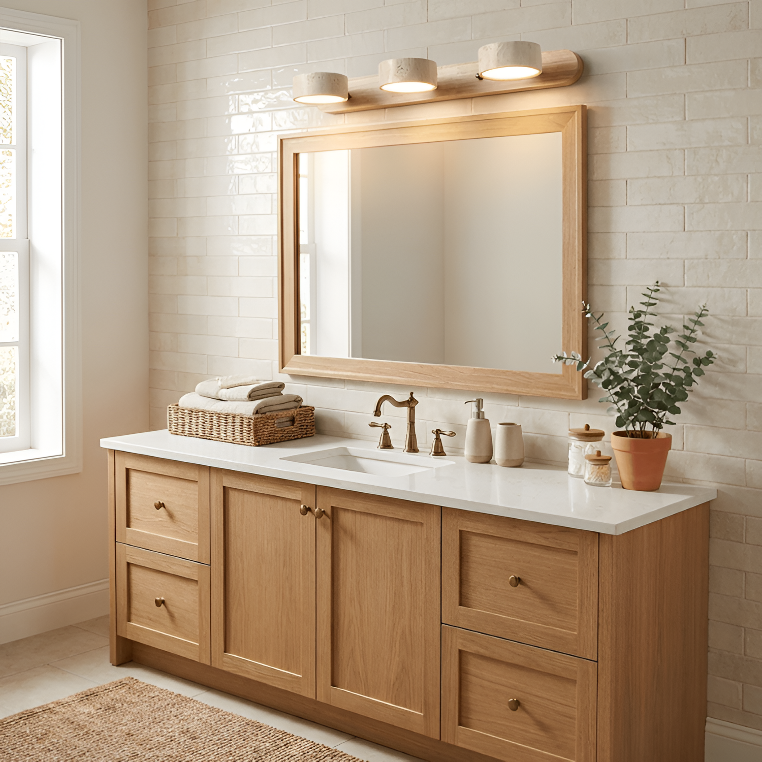 Lámpara de Pared Travertine Minimalista - Ajustable