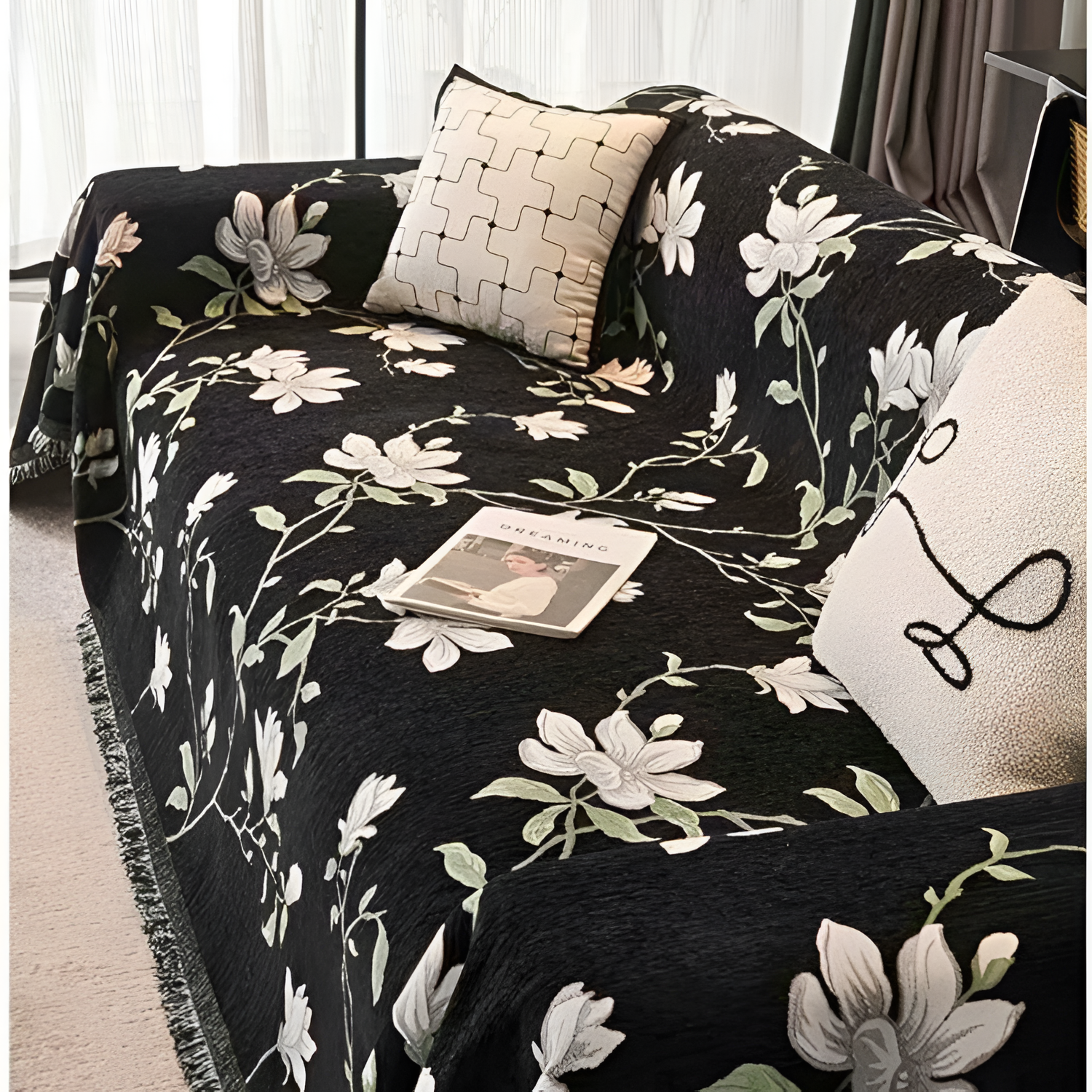Funda De Sofá Floral Vintage - Decoración Salón