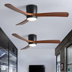 Ventilador De Techo Moderno De Madera - LED Integrado