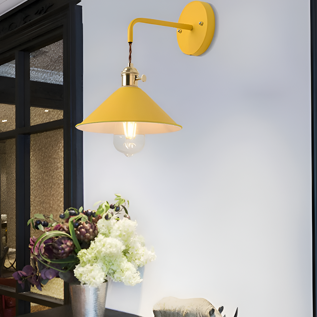 Aplique Pared Industrial Retro - Cable Trenzado