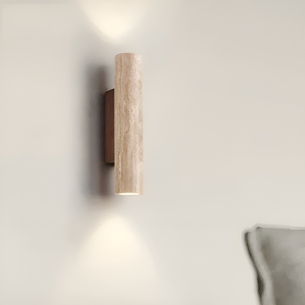 Aplique Travertino Minimalista - Luz Ambiental