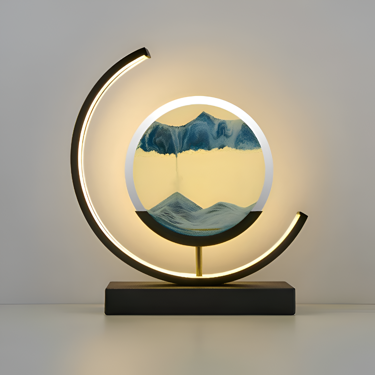 Lámpara Minimalista de Arena en Movimiento - Decorativa