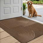 Alfombra de Entrada con Textura Geométrica - Diseño Moderno