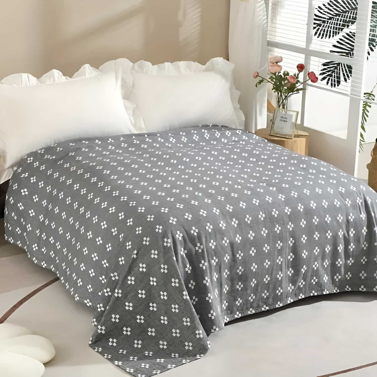 Manta Diamond Dot Comfort - Algodón ligero