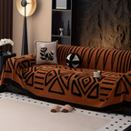 Funda de Sofá con Patrón Geométrico - Decoración de Salón
