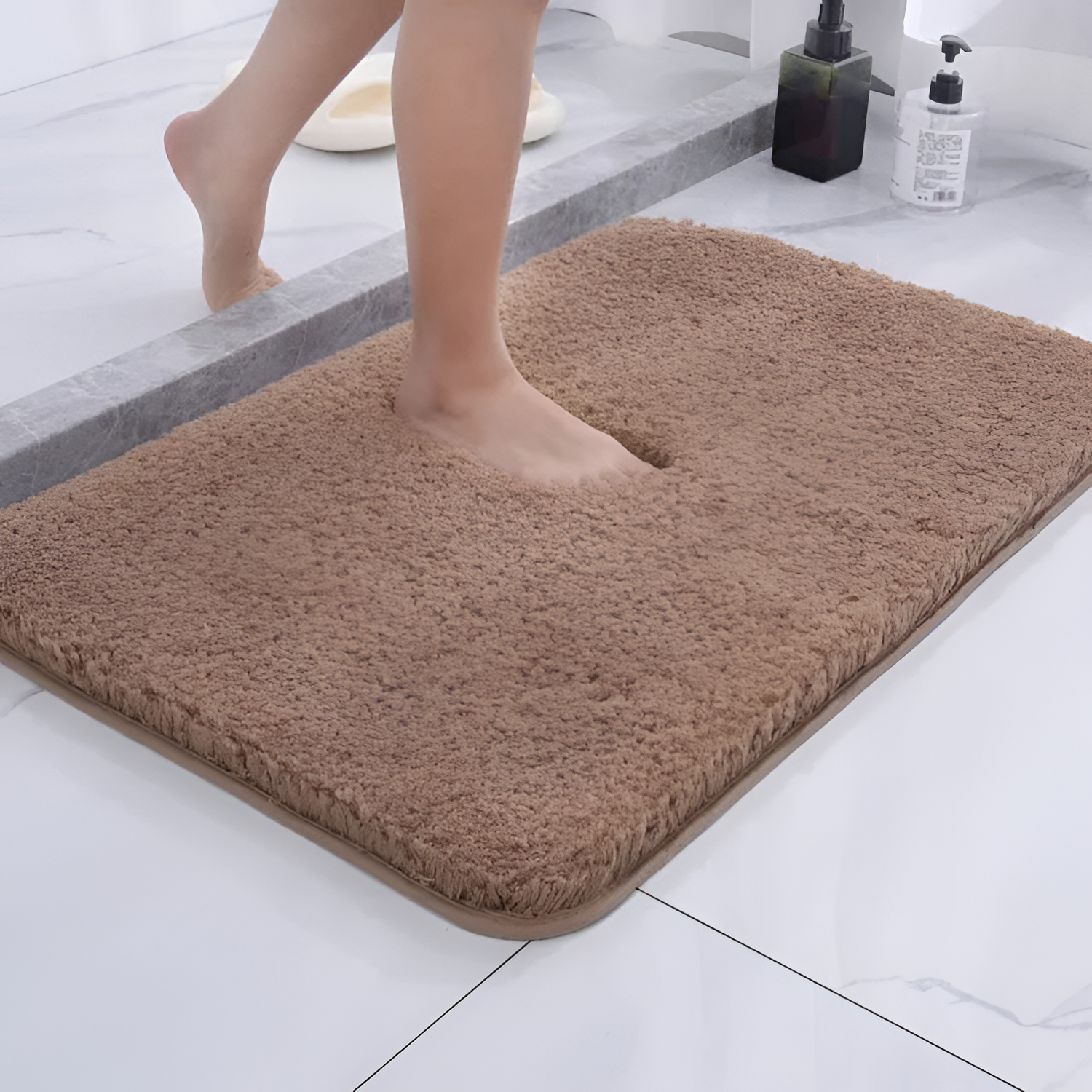 Alfombrilla de baño antideslizante - paño de microfibra absorbente para el hogar