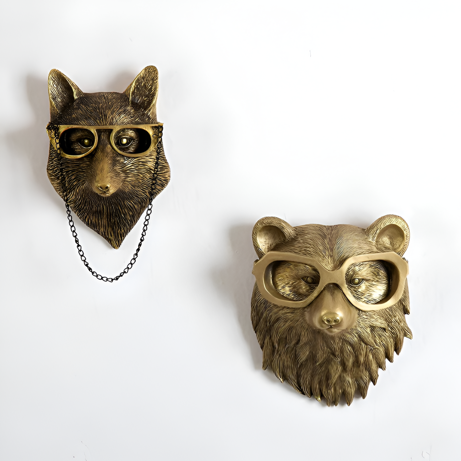 Escultura Pared Animal Antiguo Ecléctico - Dimensional