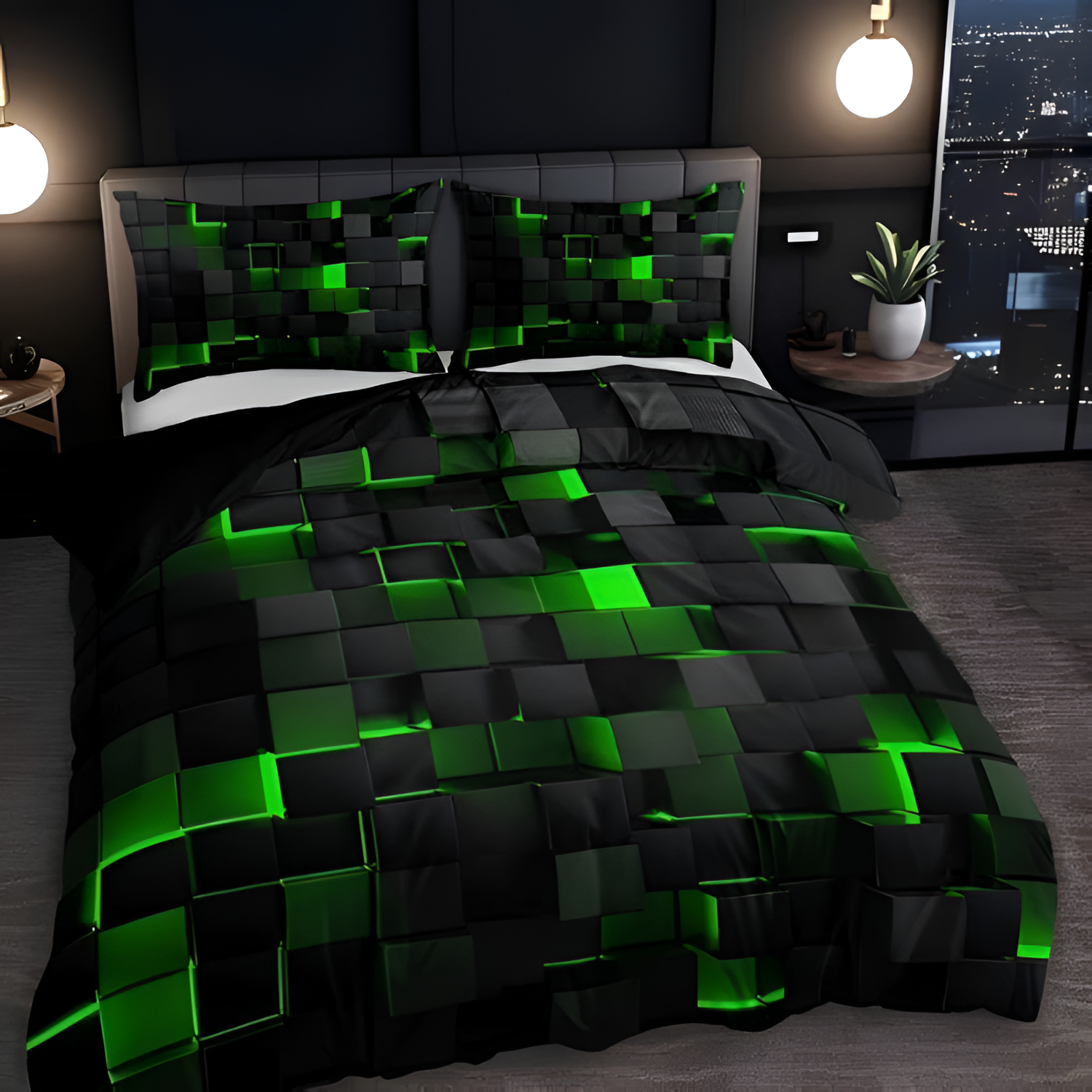 Juego de Cama Cubos 3D Geométricos - Funda Nórdica Moderna