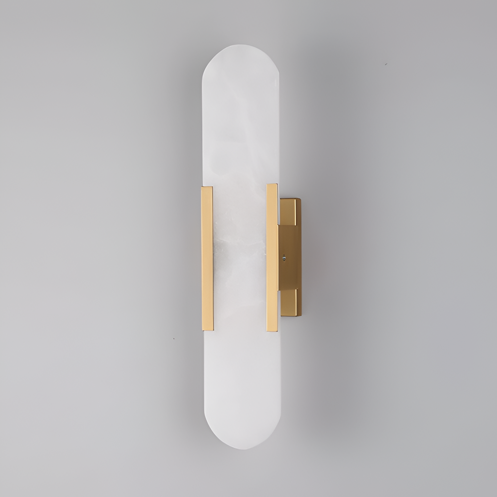 Aplique de Pared Alargado Minimalista - Alabastro